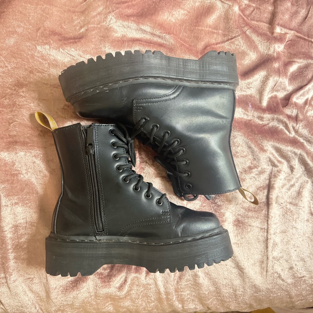 Dr. Martens Black Platform Jadon Combat Boots